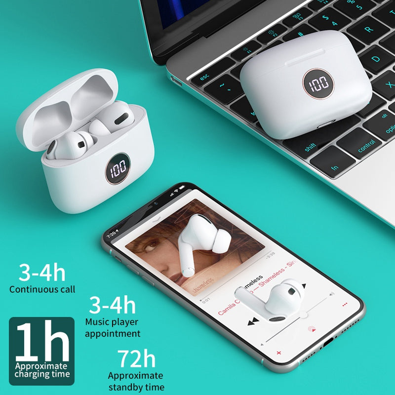 X18 TWS Wireless Bluetooth Earphone Digital Display Mini In-ear Touch Control HiFi Music Headset X18 TWS Wireless Bluetooth Earphone Digital Display Mini In-ear Touch Control HiFi Music Headset